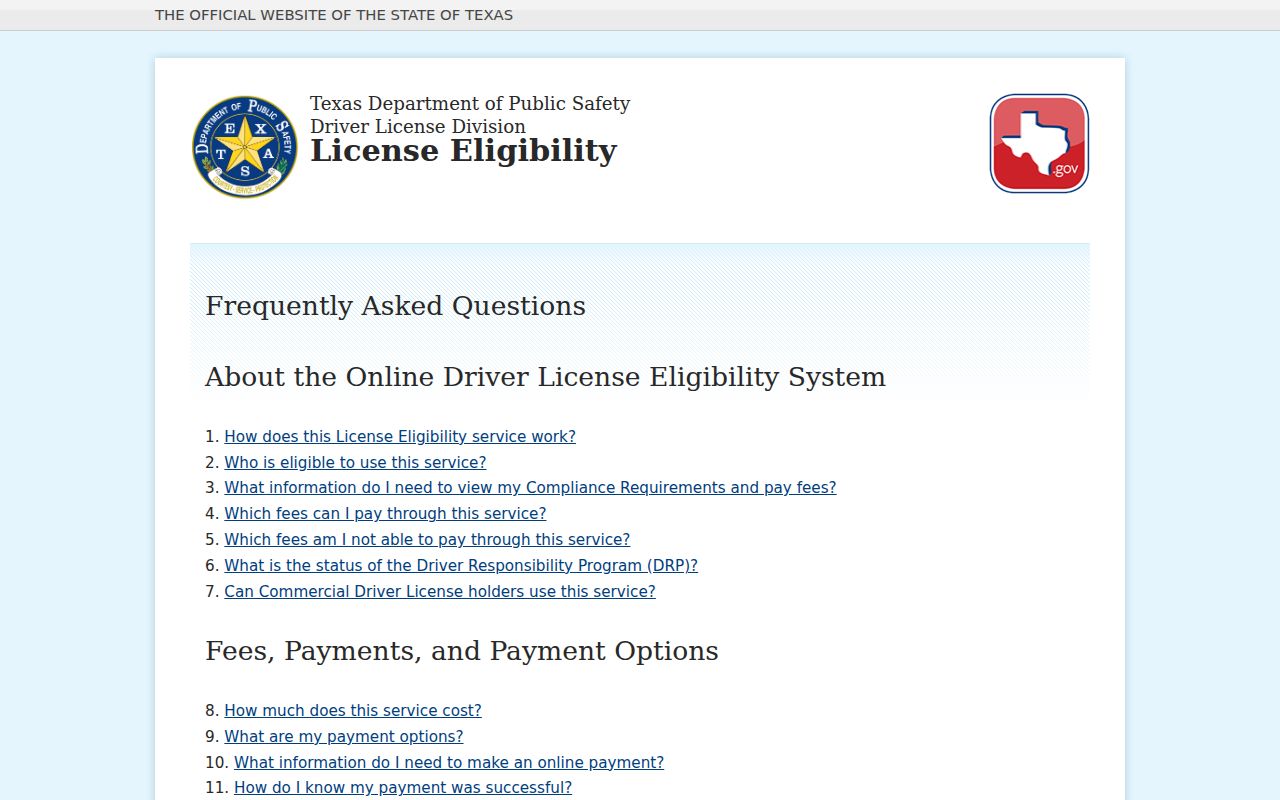 Brewster County traffic warrant guidance distinguishing DPS eligibility login fields from a public warrant search